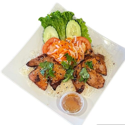 Grilled Pork Chop Rice Plate.