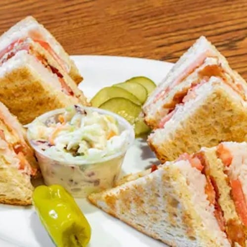 Turkey Club Sandwich.