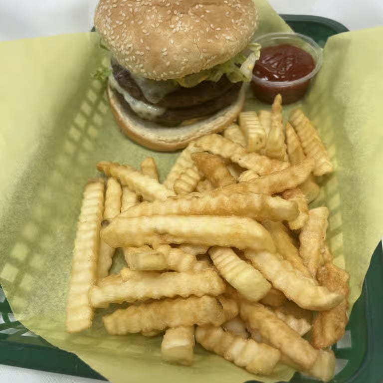 Zest Double Cheeseburger.