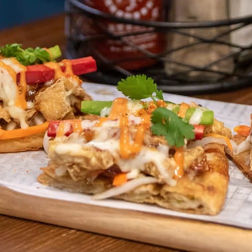 Roast Duck Scallion Pancake Flatbread 北京鴨薄餅.