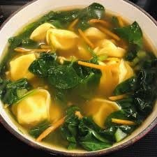Tortellini & Spinach Soup.