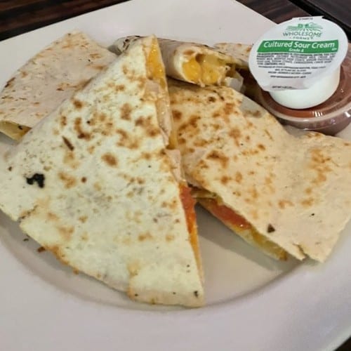 Buffalo Chicken Quesadilla.