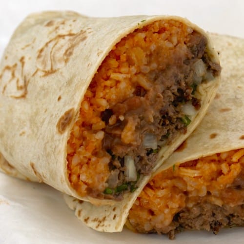 Fried Pork Burrito.