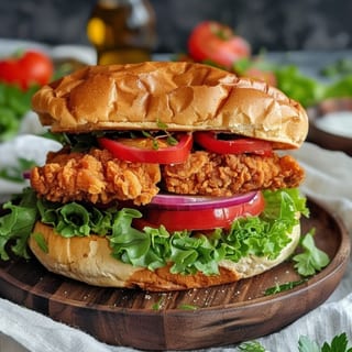 Plant Based  Fried Chicken Sandwich