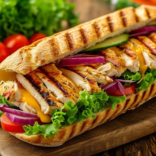 6" Grilled Chicken Sub Combo.