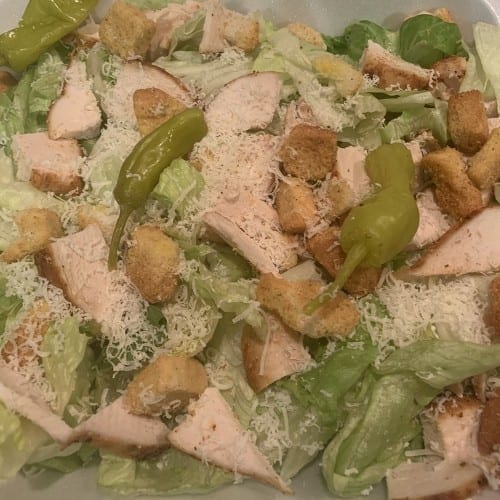 Chicken Caesar Salad.