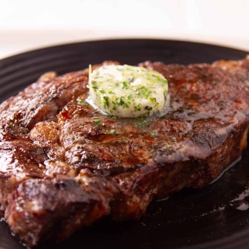 Rib-eye Steak.