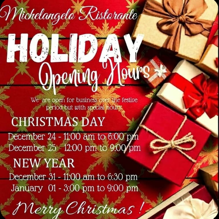 Holiday Hours 🎄