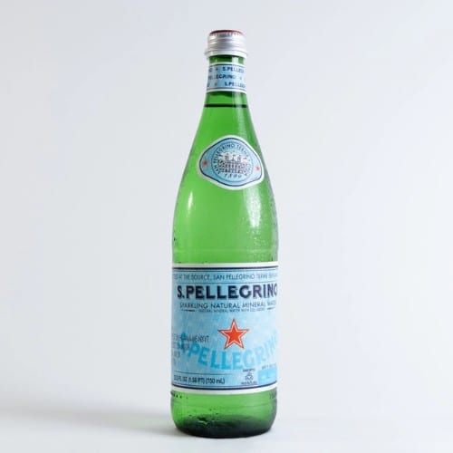 Sparkling San Pellegrino Water Dinner.