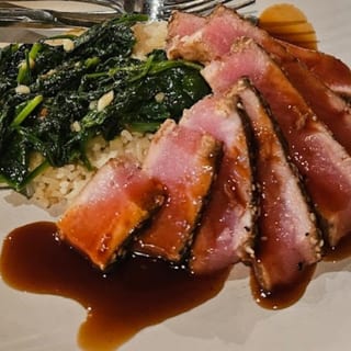 Dinner Sesame-Seared Ahi Tuna