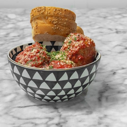 Bowl of Memas' Meatballs.