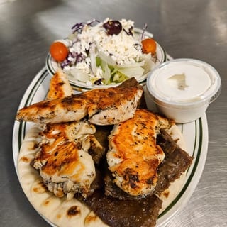 Lamb & Chicken Gyro Combo Platter
