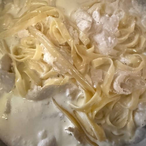 Fettuccine Alfredo with Chicken - Dinner.