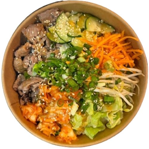 Korean Style Beef Bowl.