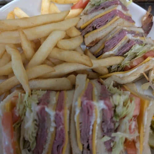 #4 Sliced Roast Beef Sandwich.