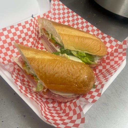 The Soprano Sandwich With Fries.