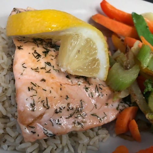 Lemon Dill Salmon.