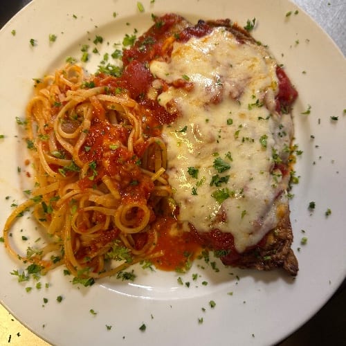 Veal Parmigiana.