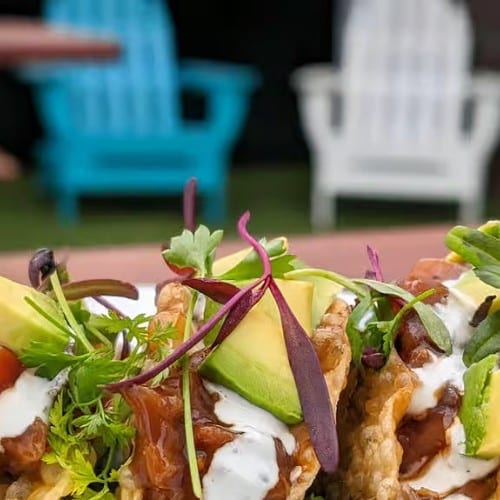 Ahi Tuna Tartare Tacos.