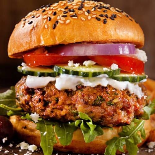Lamb Burger.