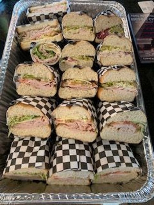 6 Mixed Sandwiches Tray.