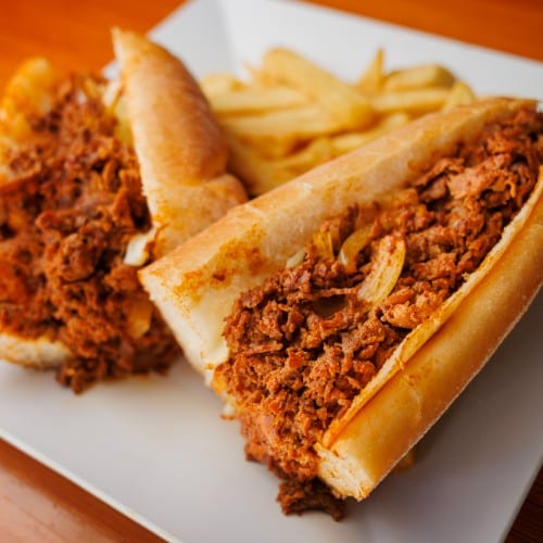 Spicy Beef Cheese Steak.