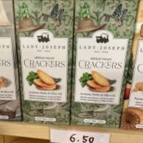 Lady Joseph - Artisan Vegan Crackers with Aromatic Herbs.