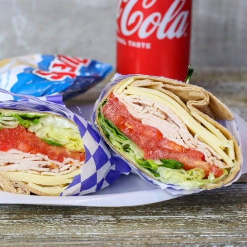 Turkey Swiss Wrap.