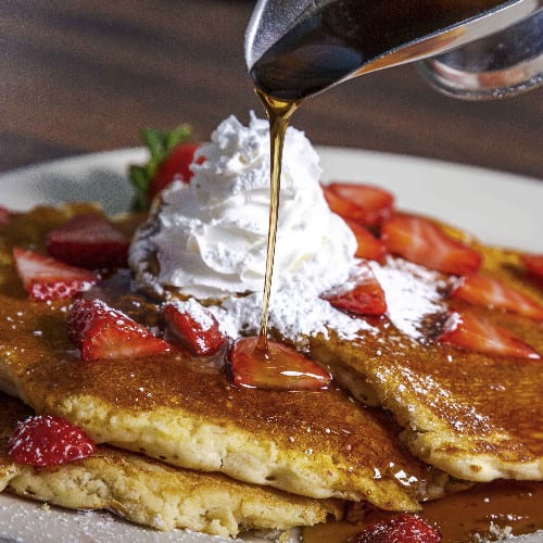 Fresh Strawberries and Bananas.