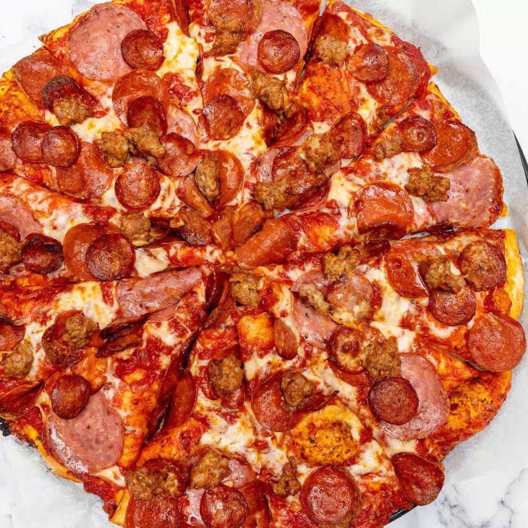 All Meat Pizza.