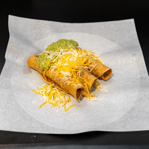 Loaded Big Rolled Tacos.