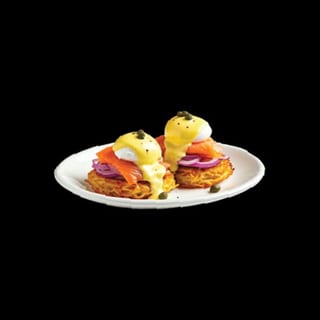 Lox Potato Pancake Benedict