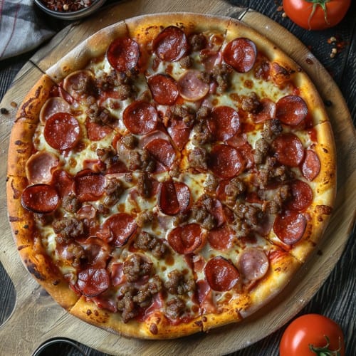 (Large 16") Meat Lovers Pizza.