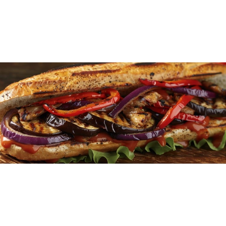 Eggplant Parmigiana Hoagie.