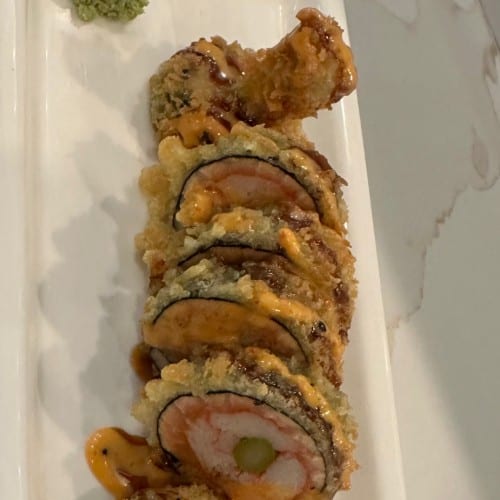 Salmon Tempura Roll.