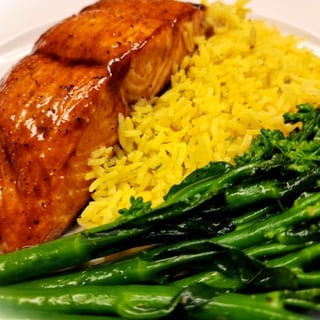 bourbon glazed salmon