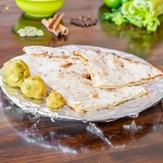 Aloo Paratha with Butter
