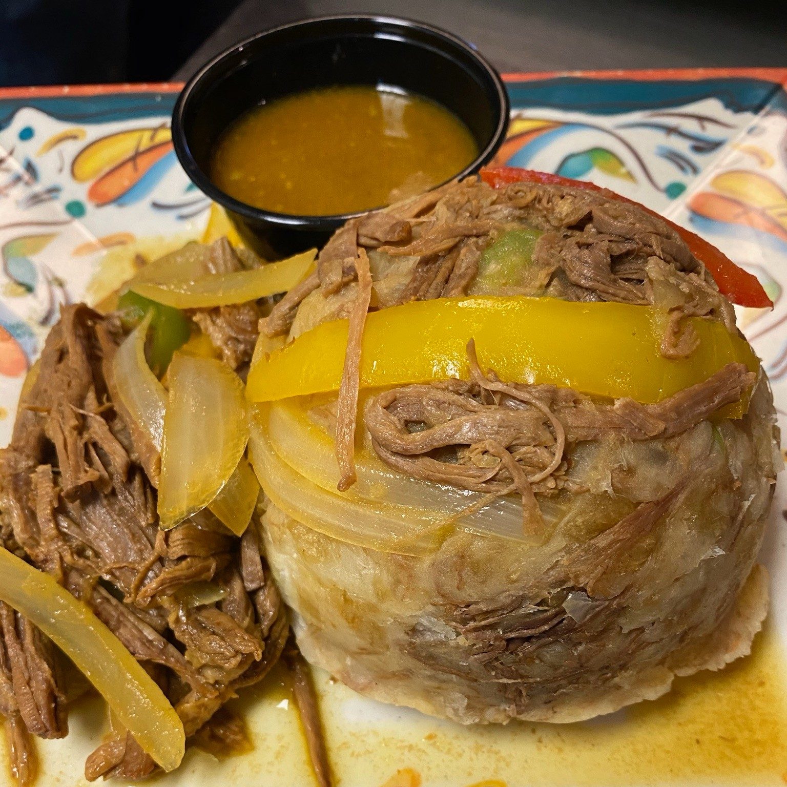 Mofongo ropa vieja.