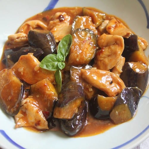 Asian Eggplant with Chicken.