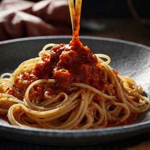 Spaghetti & Tomato Sauce.