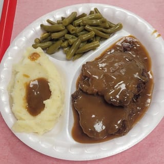 Hamburger Steak and Gravy Dinner