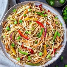Vegetable Hakka Noodles.