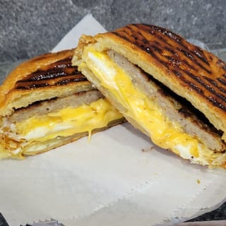 Bacon, Sausage, or Ham, Egg, and Cheese Danish