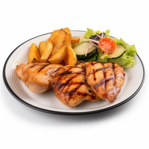 1 Breast with Fries.