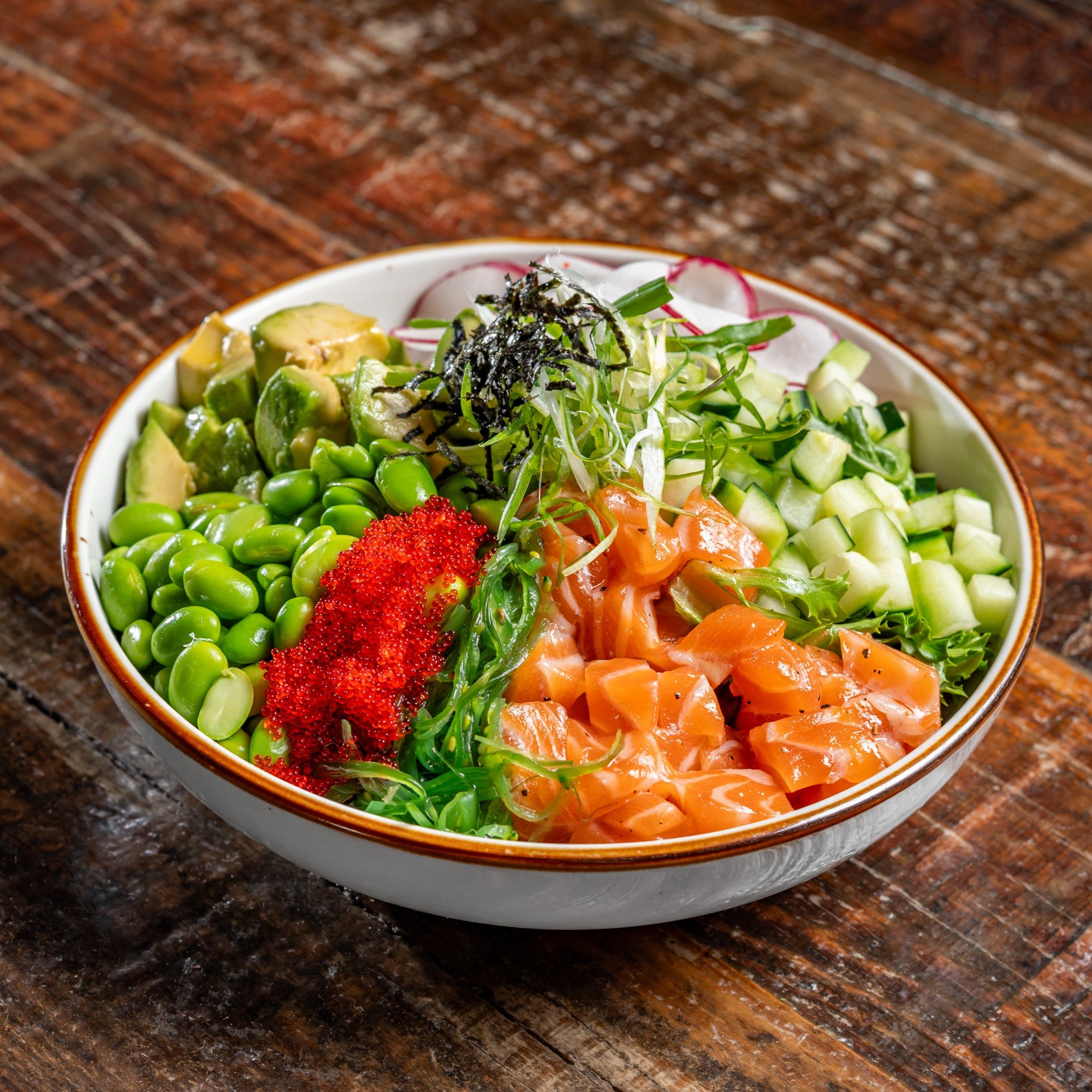 Japanese salmon salad.