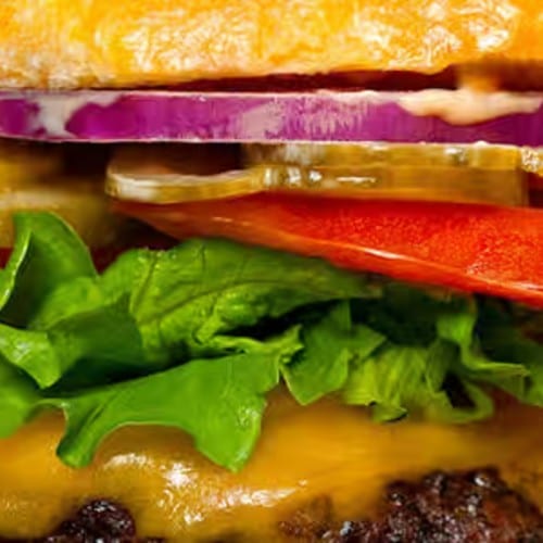 1/2 lb Cheese Burger.