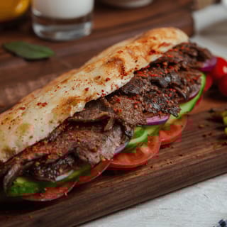 Beef Souvlaki Sandwich