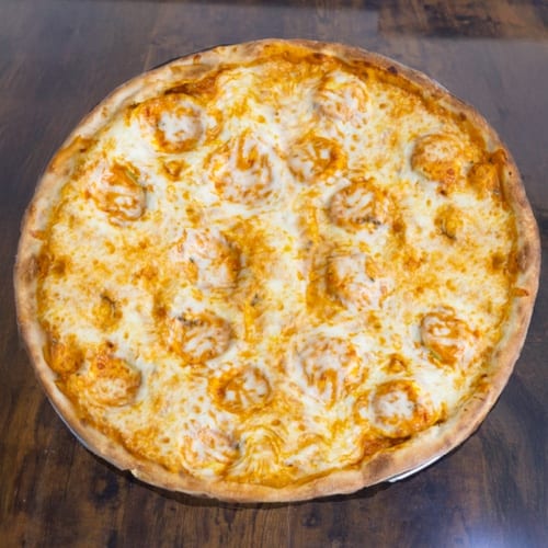 Cheese Ravioli Pizza.