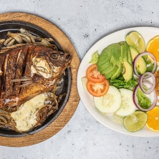 Whole Fried Fish (Mojarra)