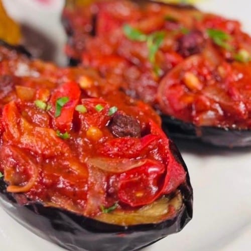 Stuffed Eggplant Tray.